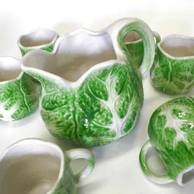 CROCKERY, Jug & Mugs - Lettuce 